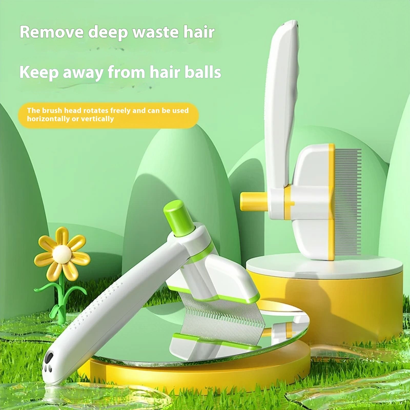 Cat Comb Tie - Floating Hair Removal Device