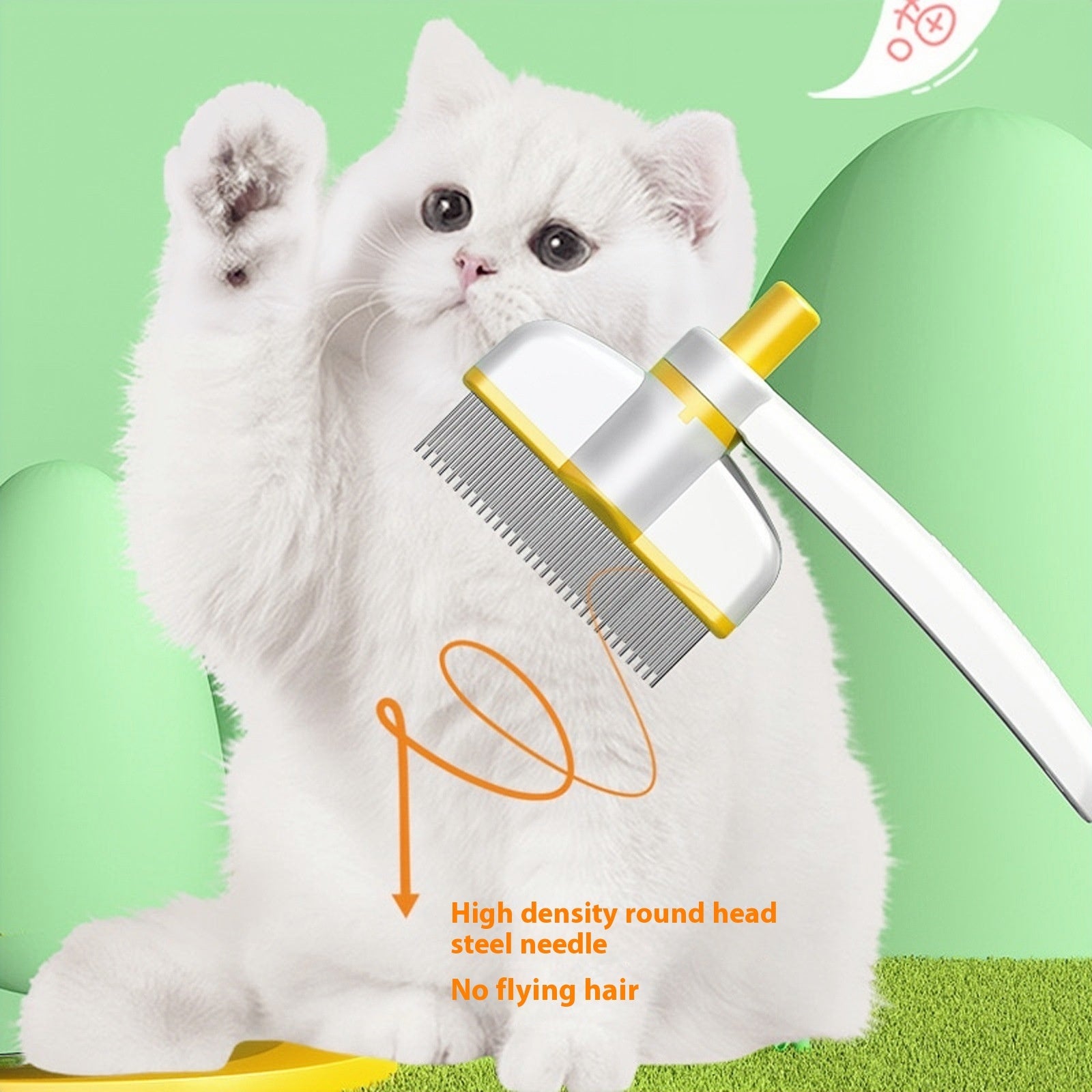 Cat Comb Tie - Floating Hair Removal Device